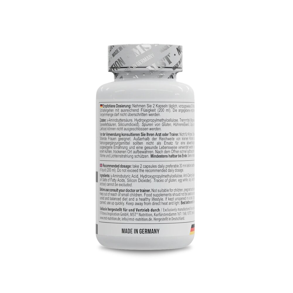 Гамма-аминомасляная кислота MST Nutrition GABA 1000, 90 капсул. Фото 3