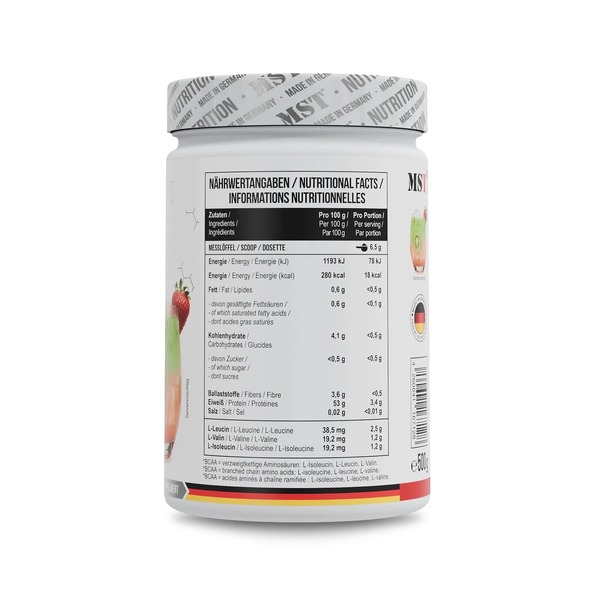 Амінокислоти MST Nutrition BCAA ZERO, 500 грам. Фото 8
