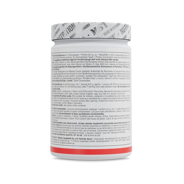 Амінокислоти MST Nutrition BCAA ZERO, 500 грам. Фото 3