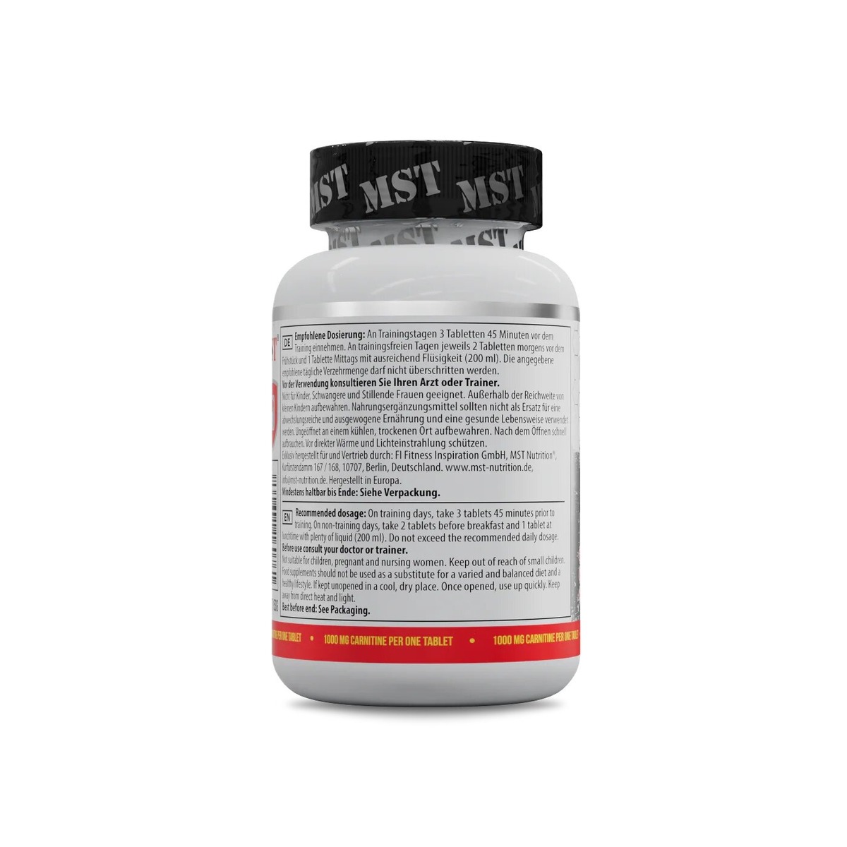 Жироспалювач MST Nutrition L-Carnitine 1000 mg, 90 таблеток. Фото 3