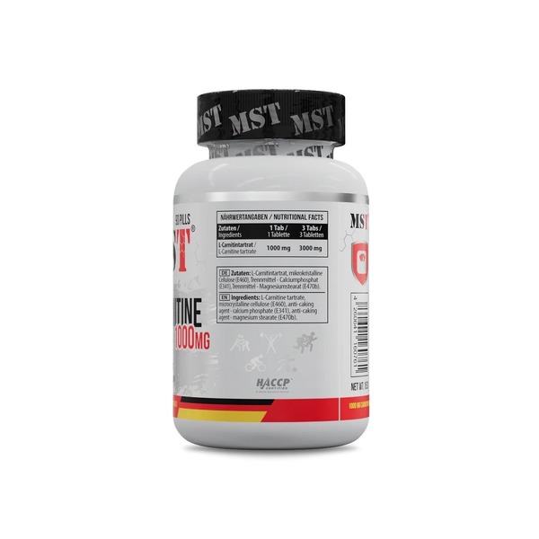 Жироспалювач MST Nutrition L-Carnitine 1000 mg, 90 таблеток. Фото 2