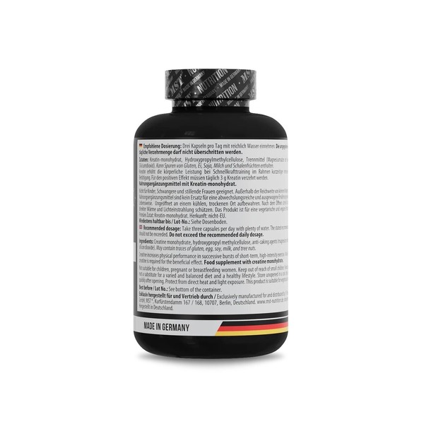 Моногидрат креатина MST Nutrition Creatine Monohydrate, 180 капсул. Фото 3
