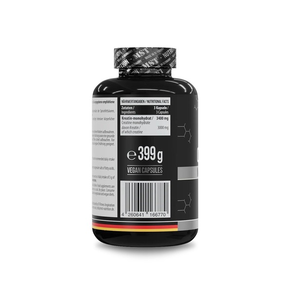 Моногидрат креатина MST Nutrition Creatine Monohydrate, 300 капсул. Фото 2