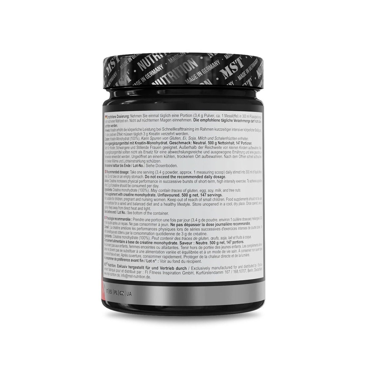 Моногідрат креатину MST Nutrition Creatine Monohydrate, 500 грам. Фото 3