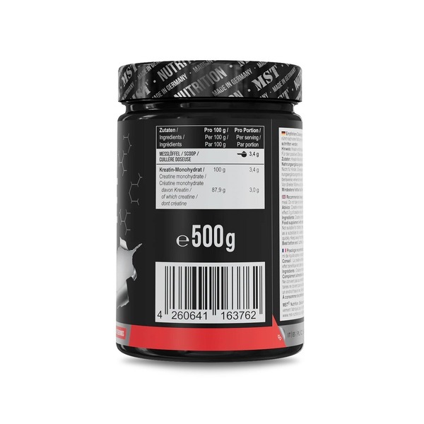Моногідрат креатину MST Nutrition Creatine Monohydrate, 500 грам. Фото 2
