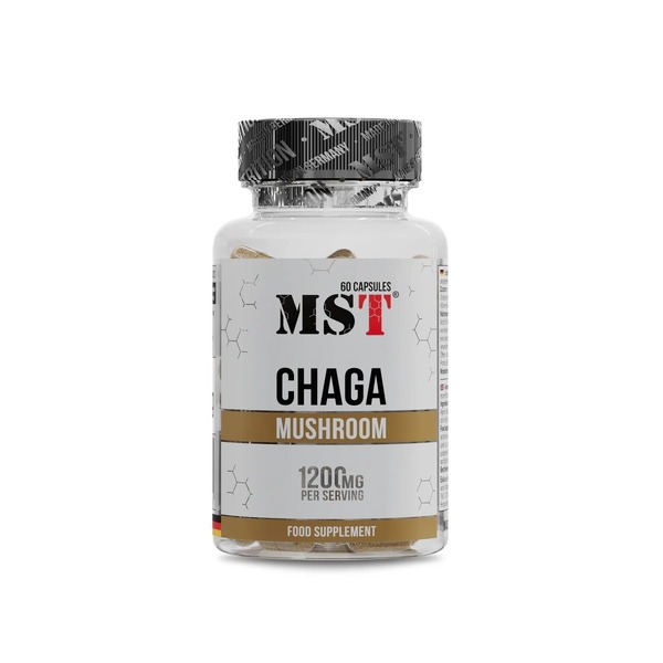 Екстрактом чаги MST Nutrition Chaga Mushroom, 60 капсул