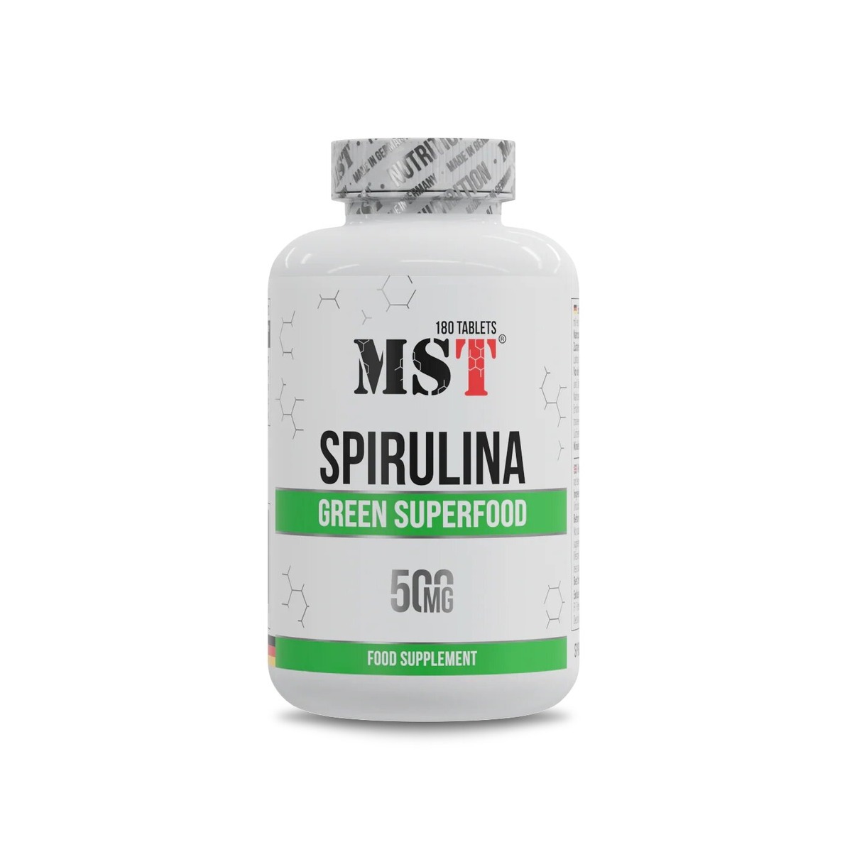 Спіруліна MST Nutrition Spirulina, 180 таблеток