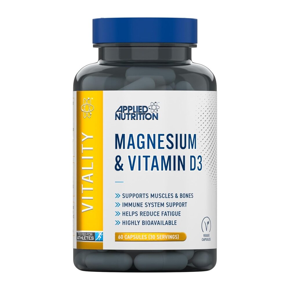 Магній та вітамін D3 Applied Nutrition Magnesium & Vitamin D3, 60 капсул