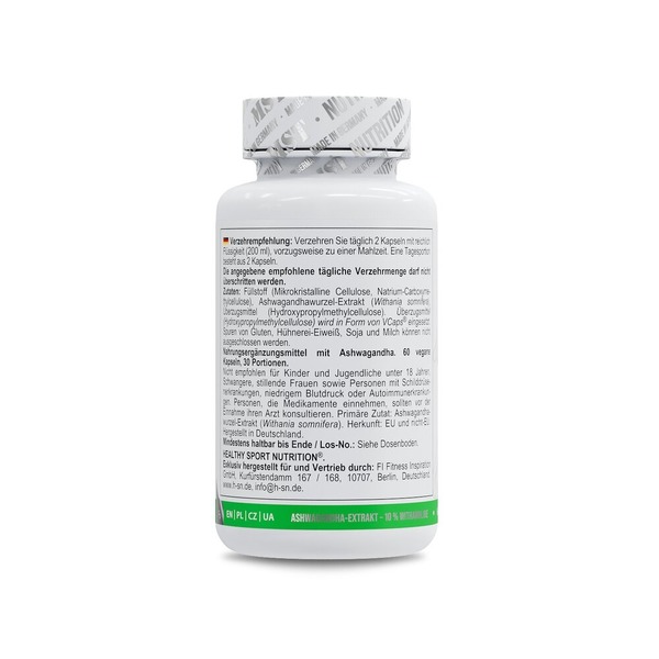 Екстракт ашваганди Healthy Ashwagandha 10%, 60 капсул. Фото 3