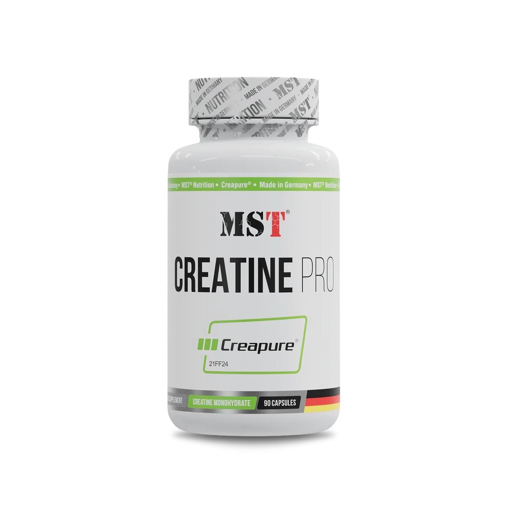 Креатин моногидрат MST Nutrition Creatine PRO Creapure, 90 капсул