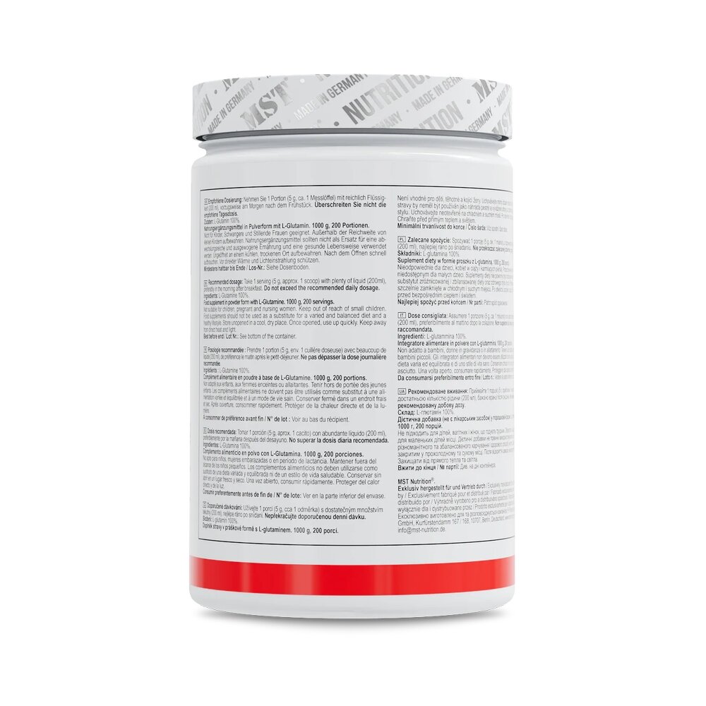 Глютамин MST Nutrition Glutamine Pure, 1 кг. Фото 3