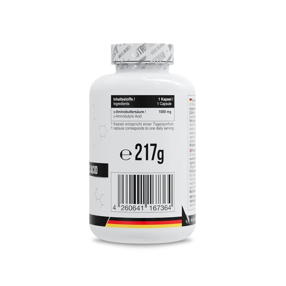 Гамма-аміномасляна кислота MST Nutrition GABA 1000, 180 капсул. Фото 2