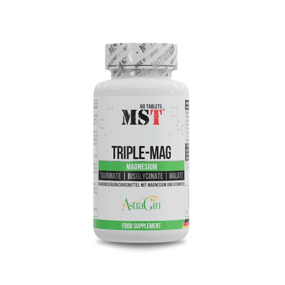 Магніевий комплекс MST Nutrition Triple-Mag, 60 капсул