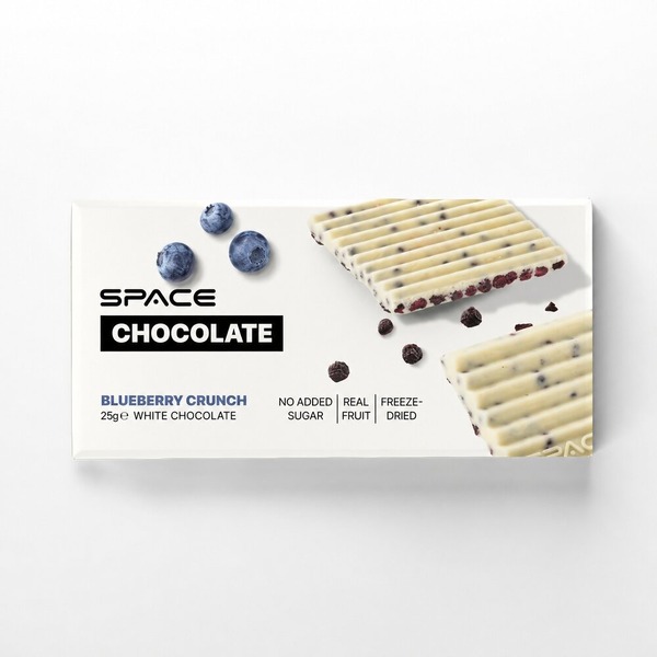 Білий шоколад Spacefood Space Chocolate Blueberry Crunch, 25 грам