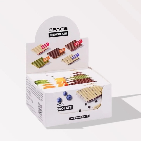 Блок шоколаду Spacefood Space Chocolate Crunch, 10*25 грам