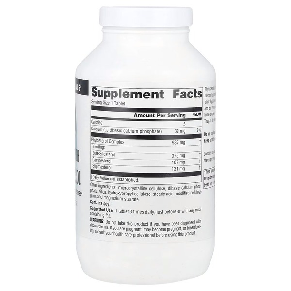 Фітостероли Source Naturals Beta Sitosterol 375 mg Mega Strength, 240 капсул. Фото 2