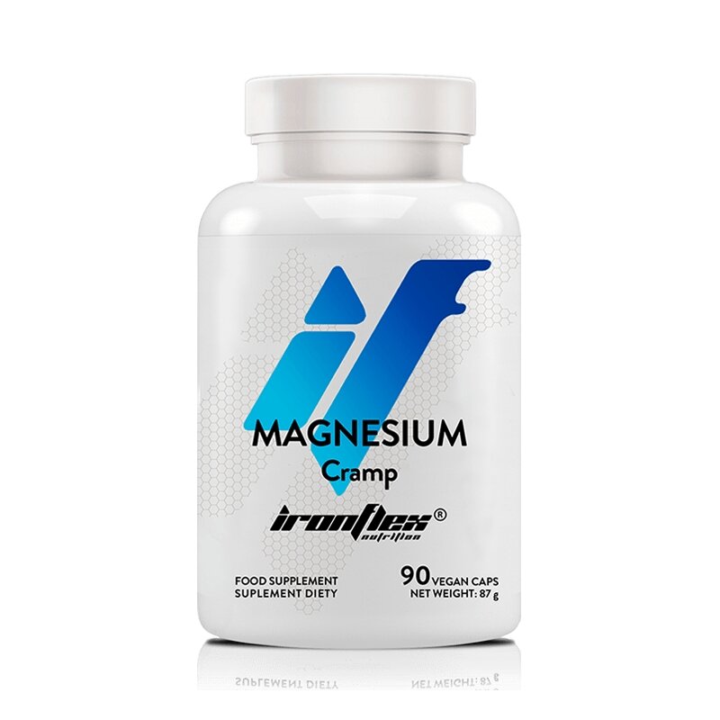 Магній, калій та вітамін B6 IronFlex Magnesium Cramp, 90 вегакапсул