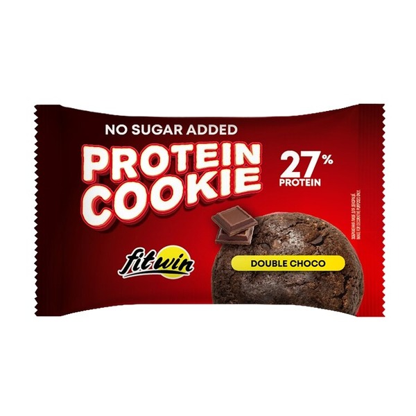 Блок протеинового печенья FitWin Protein Cookie 27%, 10*40 грамм. Фото 2
