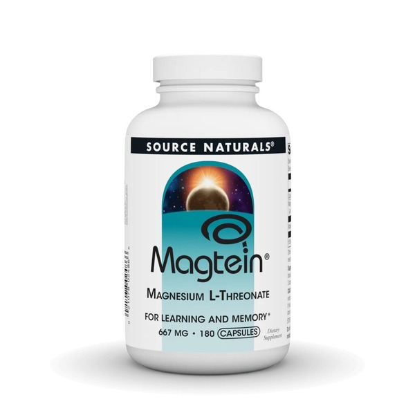 Магній Source Naturals Magtein, 180 капсул