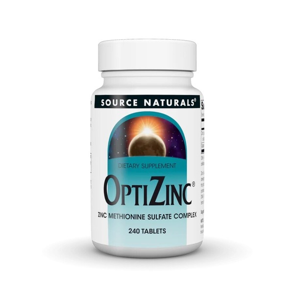 Цинк с медью Source Naturals OptiZinc, 240 таблеток