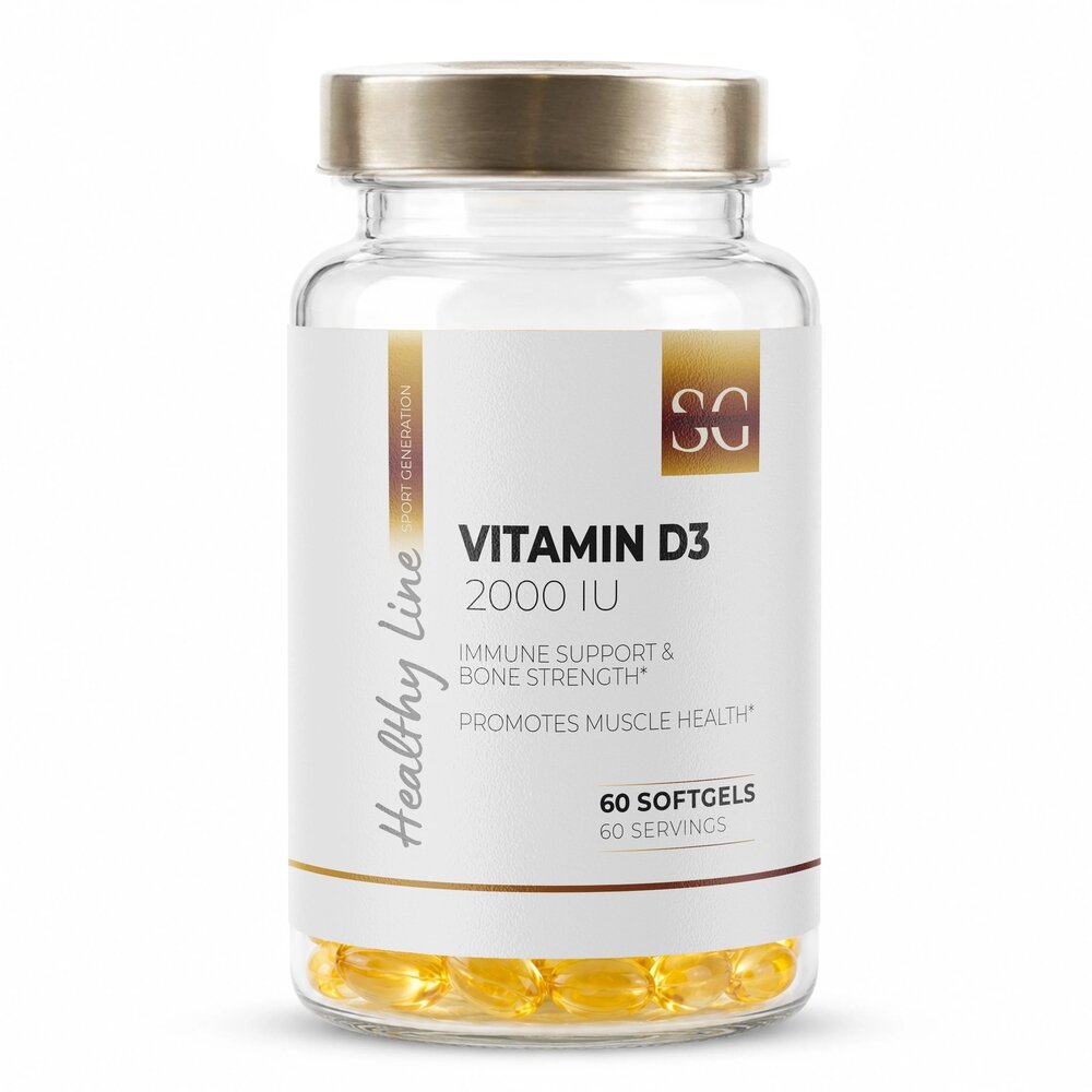 Вітамін D3 Sport Generation Healthy Line Vitamin D3 2000 IU, 60 капсул