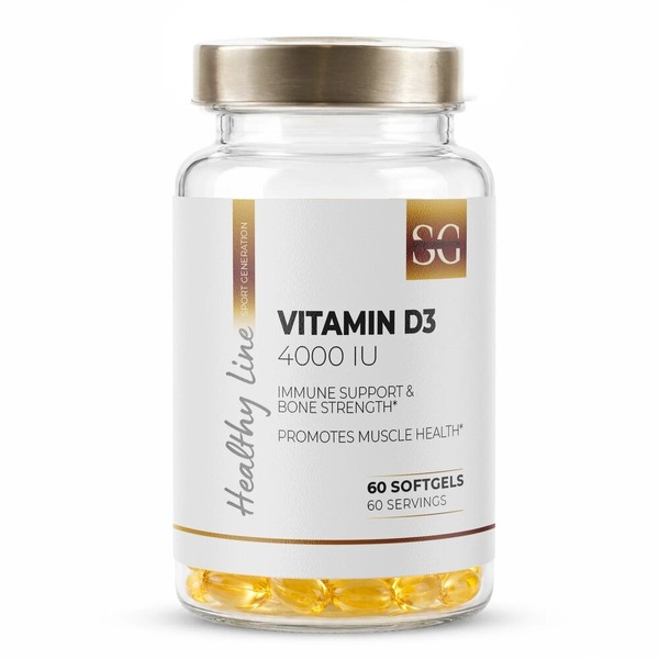 Вітамін D3 Sport Generation Healthy Line Vitamin D3 4000 IU, 60 капсул