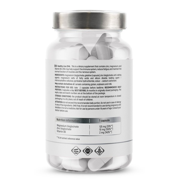 Мінеральний комплекс Sport Generation Healthy Line ZMA, 90 капсул. Фото 2