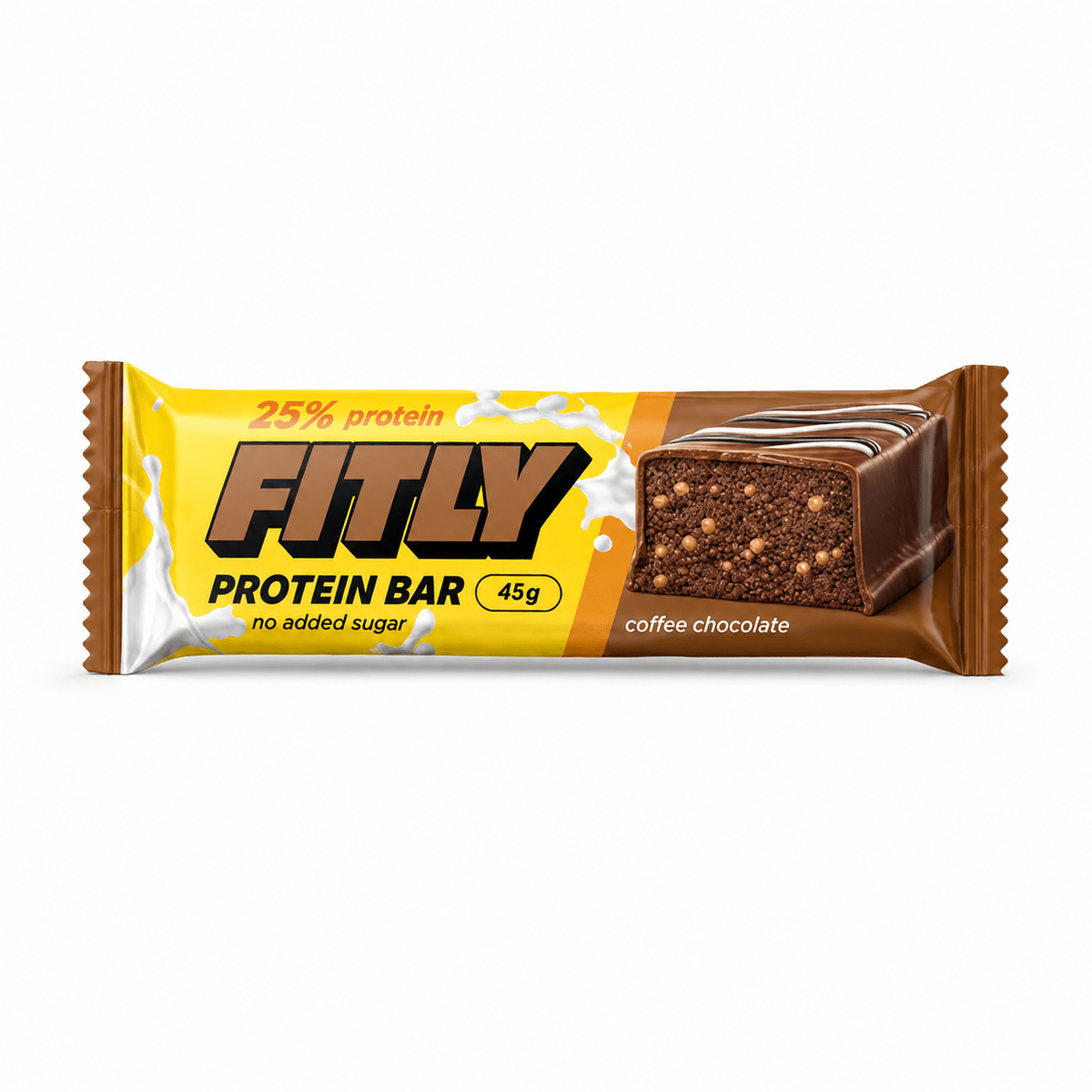 Протеїновий батончик Fitly Protein Bar 25% No Added Sugar, 45 грам. Фото 2