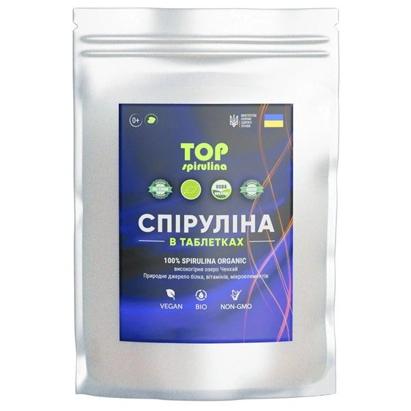Спіруліна в таблетках TOP Spirulina, 1000 таблеток