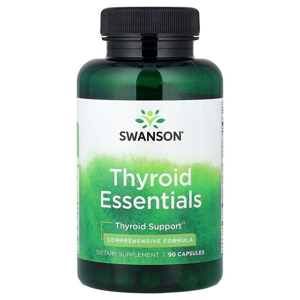 Комплекс для щитоподібної залози Swanson Thyroid Essentials, 90 капсул