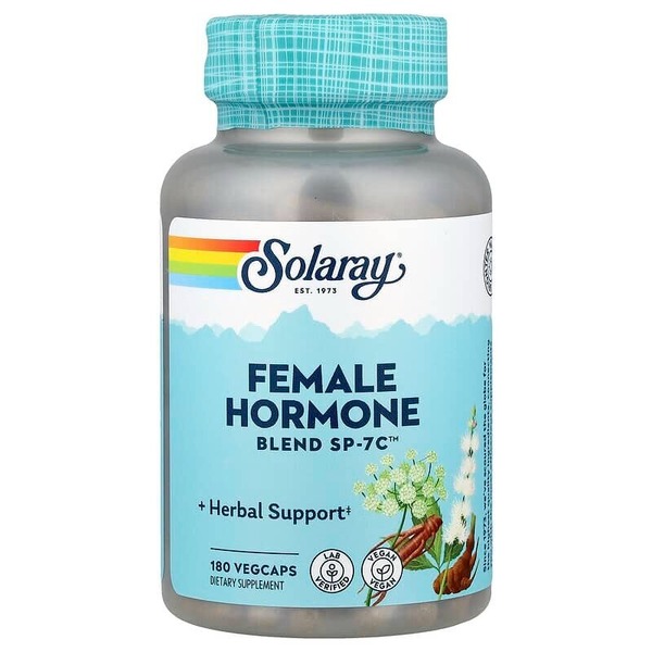 Жіночий рослинний комплекс Solaray Female Hormone Blend Sp-7c, 180 вегакапсул