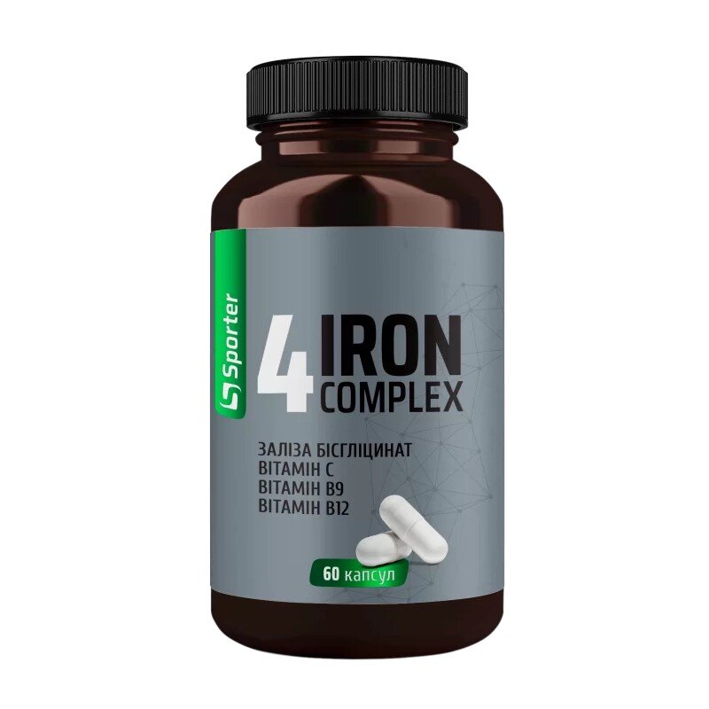 Комплекс із залізом Sporter 4 Iron Complex, 60 капсул
