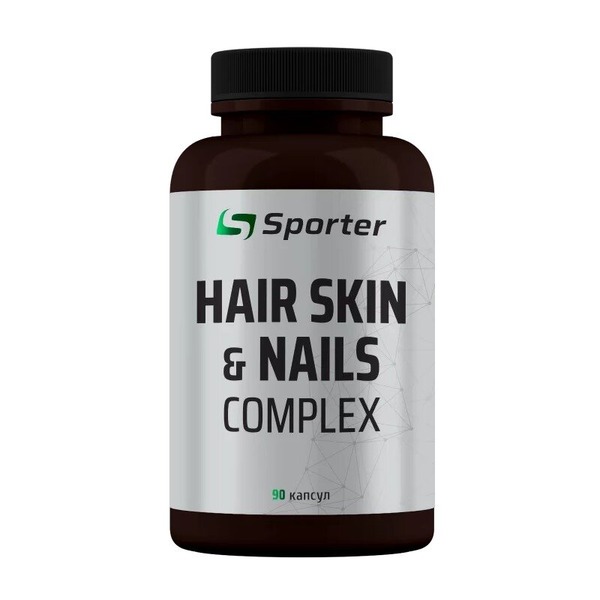Комплекс для волос, кожи и ногтей Sporter Hair Skin & Nails, 90 капсул