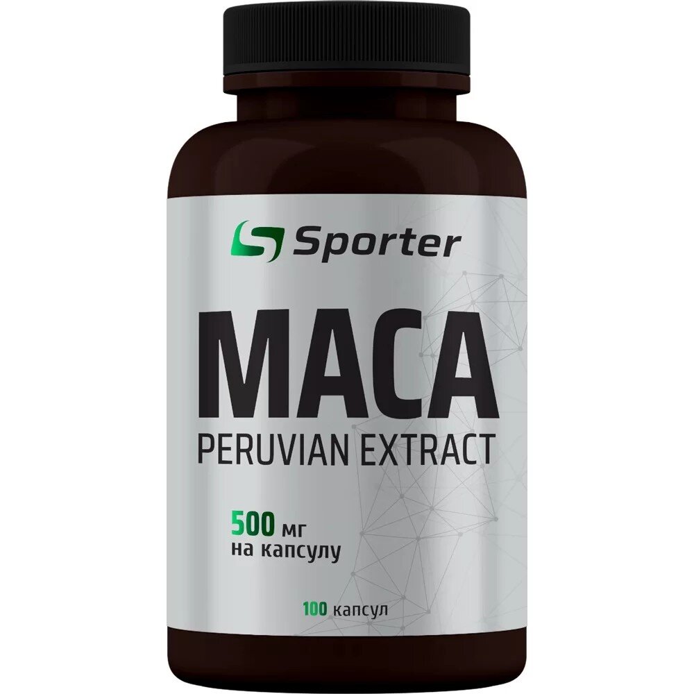 Мака перуанська Sporter Maca 500 mg, 100 капсул