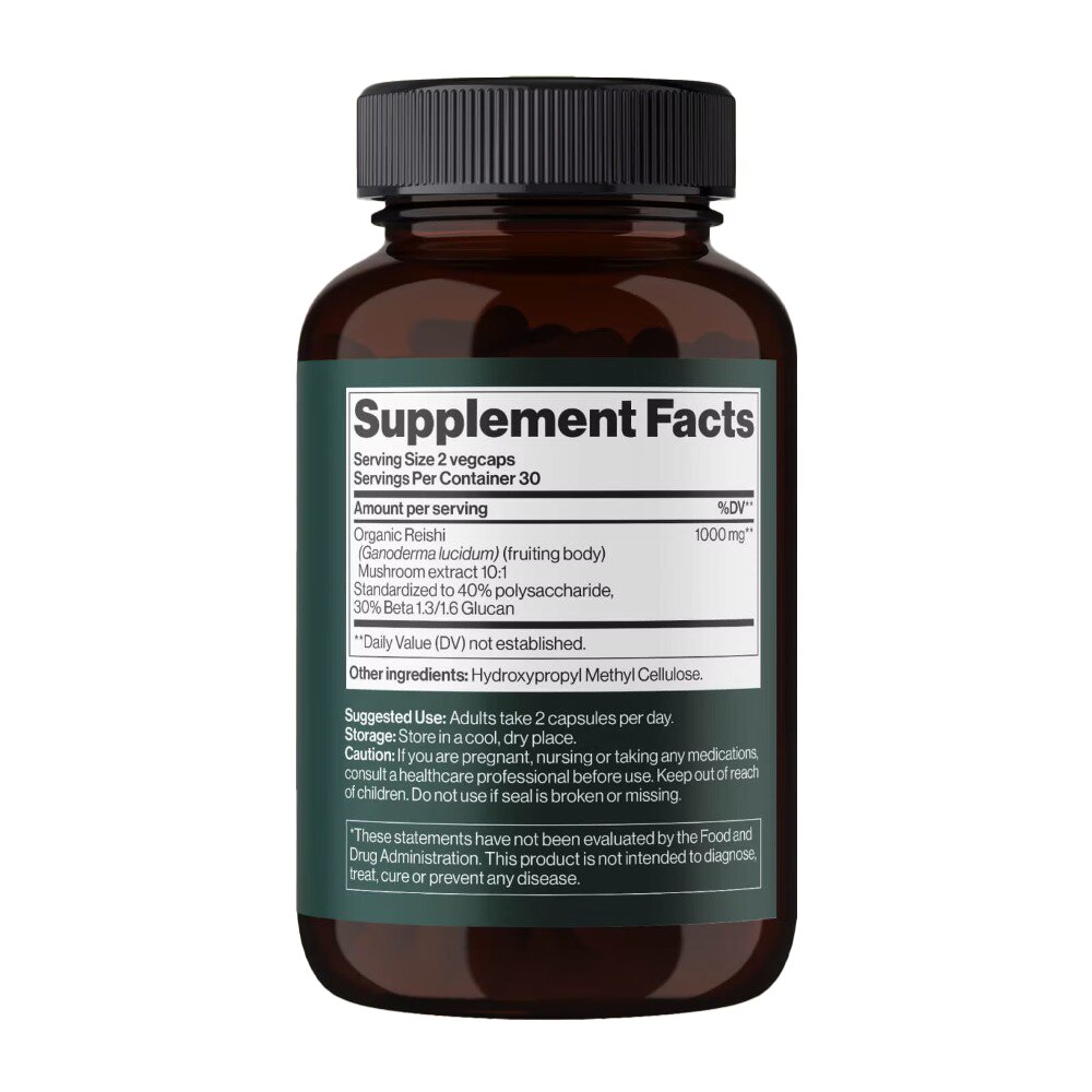 Гриб рейші Mind Shi Reishi Mushroom 1000 mg, 60 вегакапсул. Фото 2
