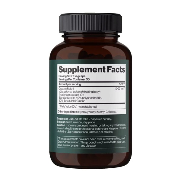 Гриб рейші Mind Shi Reishi Mushroom 1000 mg, 60 вегакапсул. Фото 2