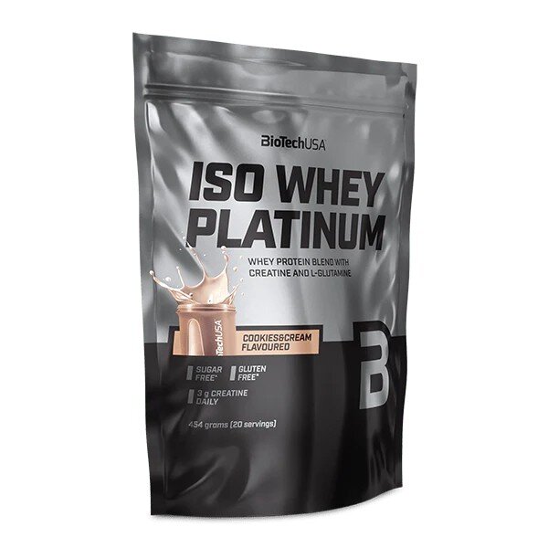 Сироватковий ізолят BioTech Iso Whey Platinum, 454 грам. Фото 5