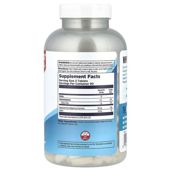 Витамины и минералы KAL High Absorption Magnesium Fully Chelated, 270 таблеток. Фото 2
