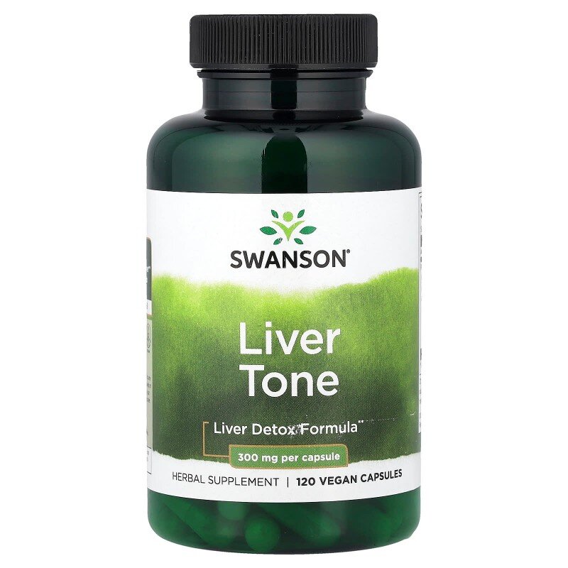 Рослинний комплекс для печінки Swanson Liver Tone 300 mg, 120 вегакапсул