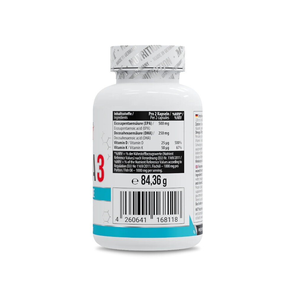 Жирні кислоти MST Nutrition Omega 3 Triglyceride D3 + K2, 120 капсул. Фото 2