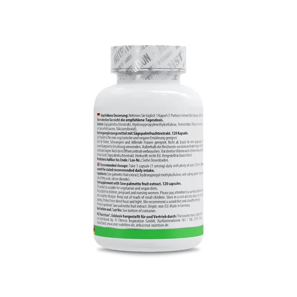 Екстракт сереноа MST Nutrition Saw Palmetto Extract 320 mg, 120 капсул. Фото 3