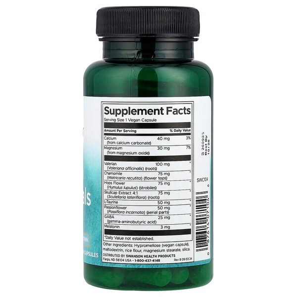 Комплекс для сну Swanson Sleep Essentials, 60 вегакапсул. Фото 2