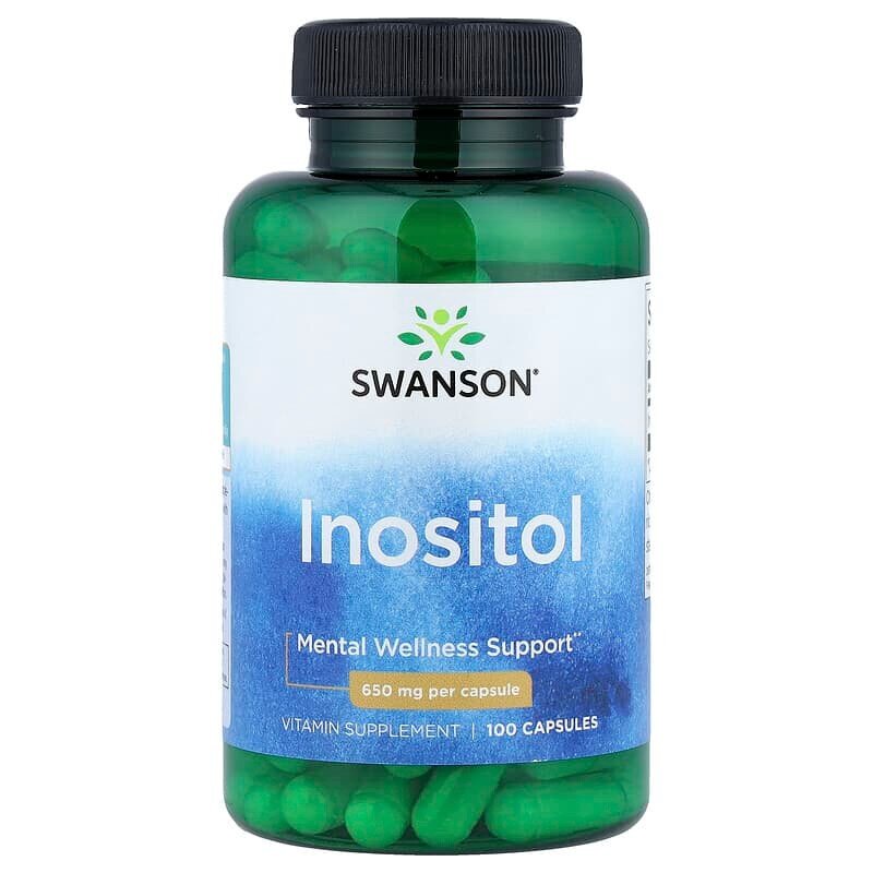 Інозитол Swanson Inositol 650 mg, 100 капсул