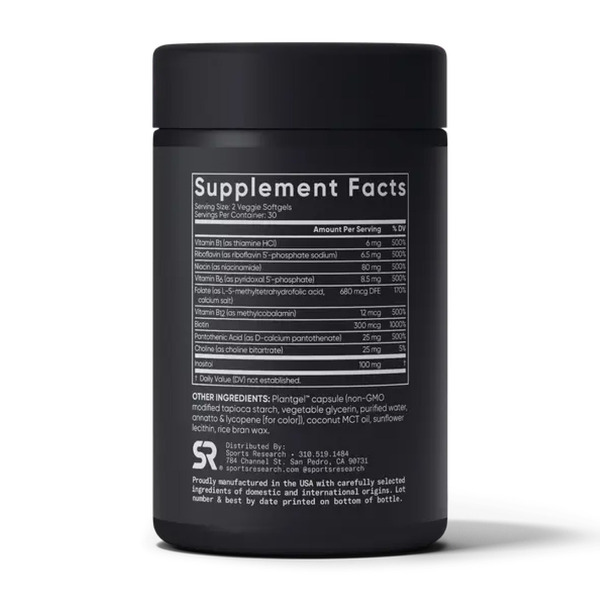 Vitamin B-Complex - 60 softgels. Фото 2