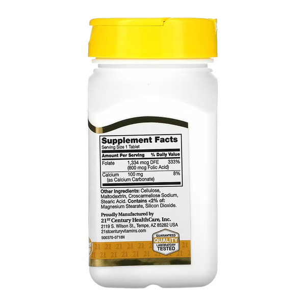 Folic Acid 800 mcg - 180 tabs. Фото 2