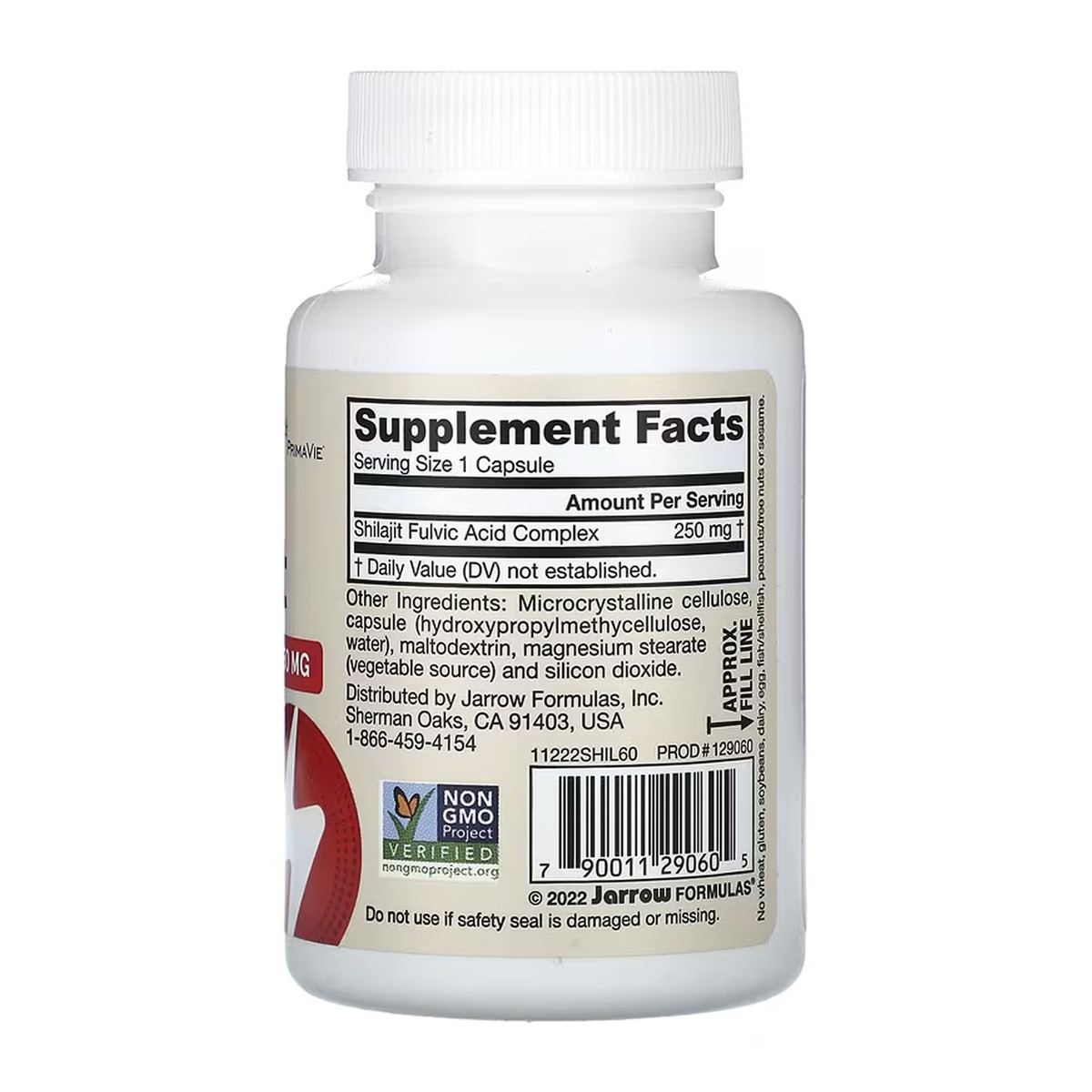 Vegan Shilajit Fulvic Acid Complex 250mg - 60 vcaps (Затерта дата). Фото 2