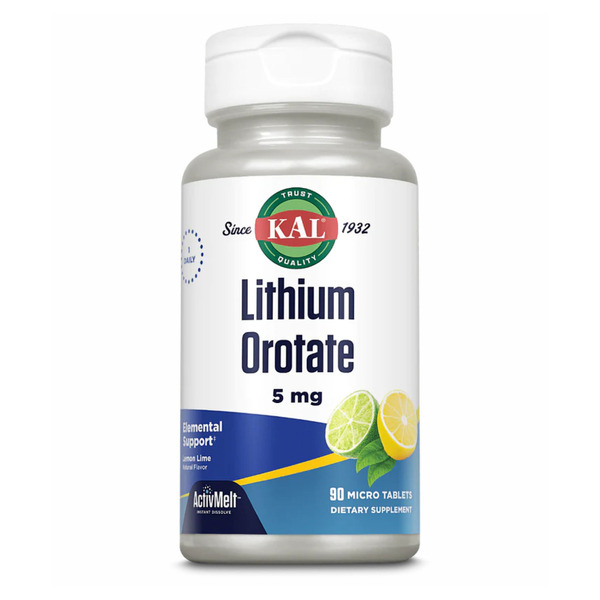 Lithium Orotate 5mg - 90 tabs Lemon Lime (До 01.27)