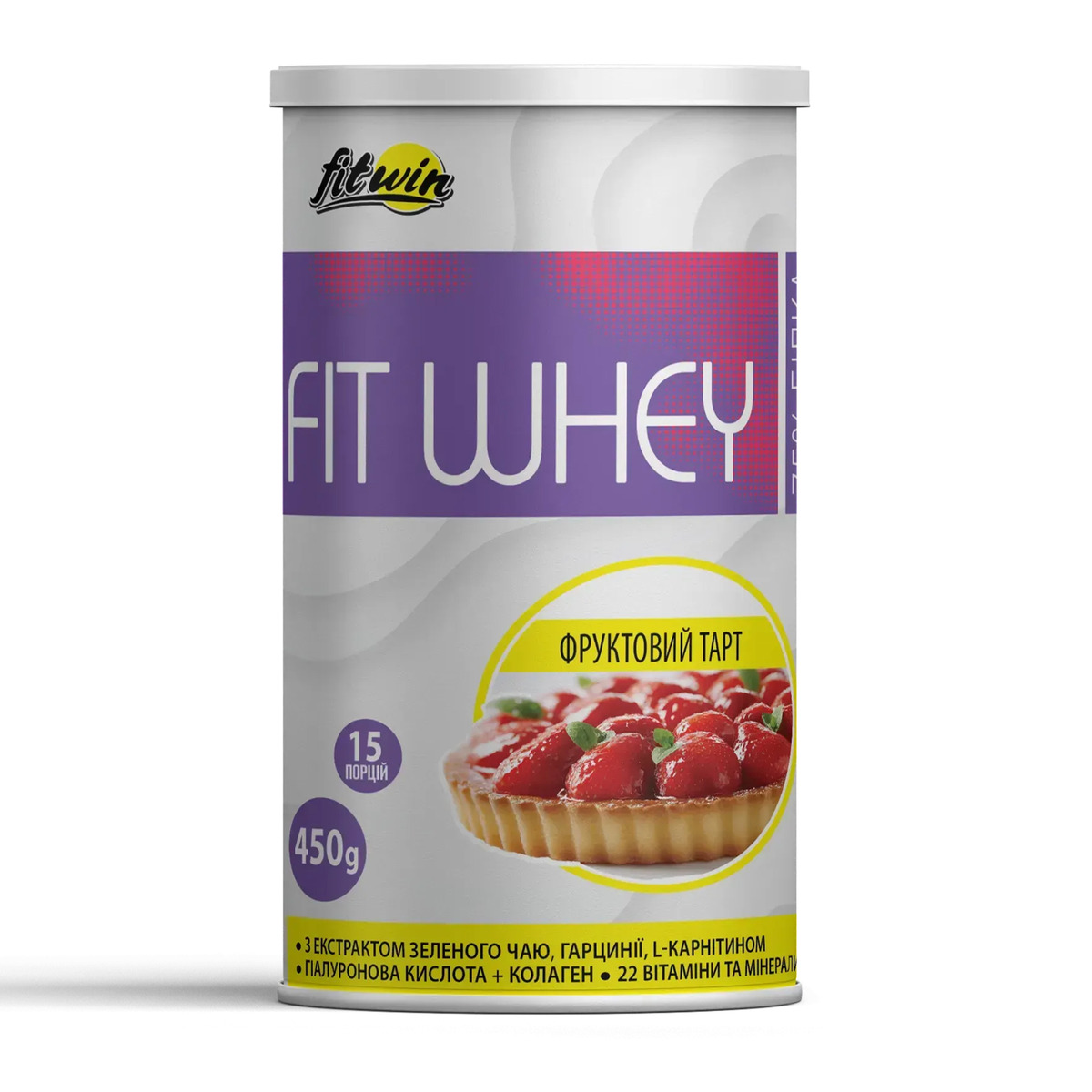 FitWhey - 450g Fruit Tart (Повреждена банка)