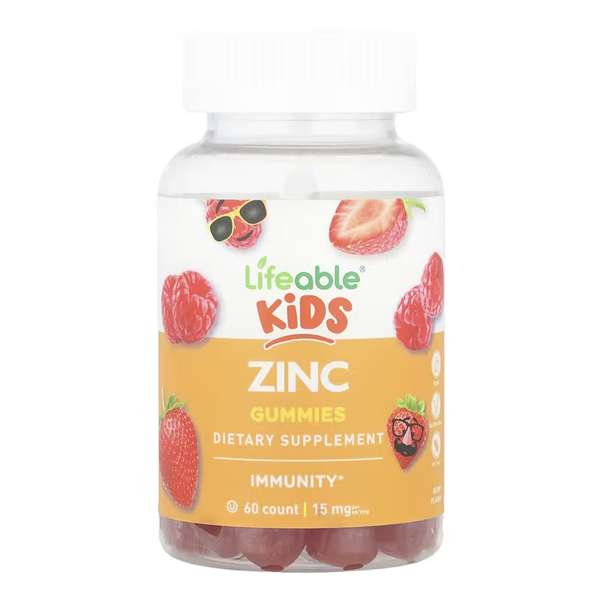 Zinc Kids - 60 gummies (Повреждена крышка)