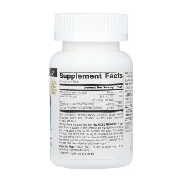 Advanced Ferrochel™ 27mg - 90 tabs. Фото 2